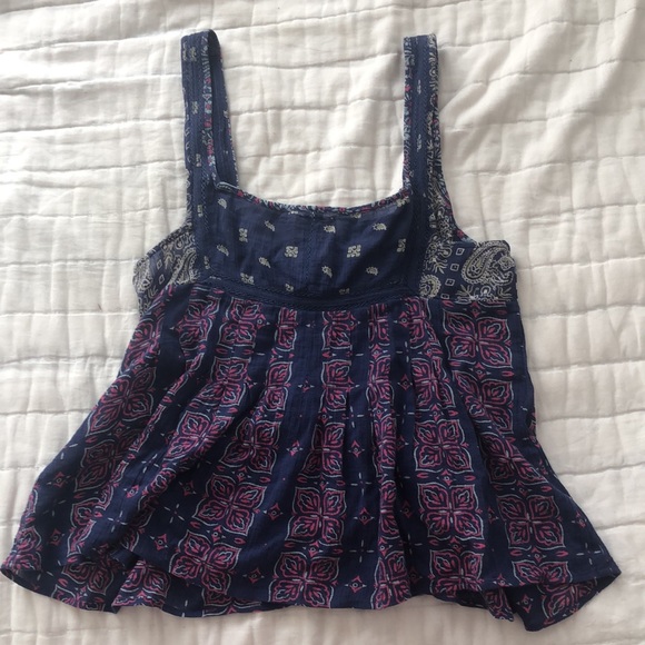 Free People Flowy Colorful Tank - Picture 3 of 3